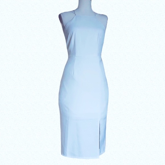 3rd Love Dresses & Skirts - 3rd LOVE Ivory Dress Pencil, Slit Hem Side Front, Midi, Brand New